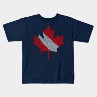 Canadian Flag Maple Leaf Canada Scuba Dive Flag Kids T-Shirt